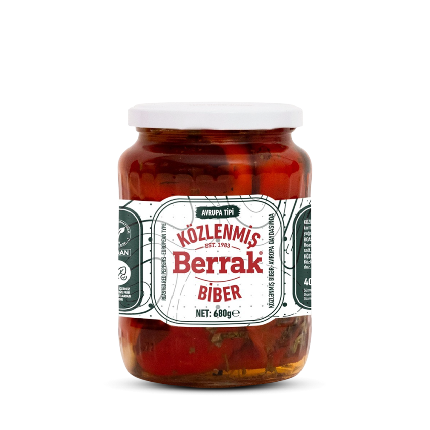 Közlenmiş Biber Avrupa Tipi 720 ml