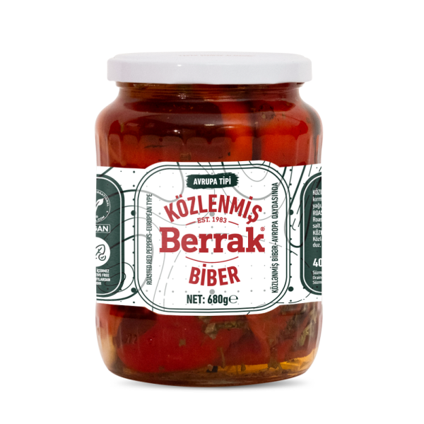 Közlenmiş Biber Avrupa Tipi 720 ml